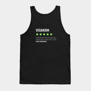 Vegan Funny Review Veganism Rating Tank Top